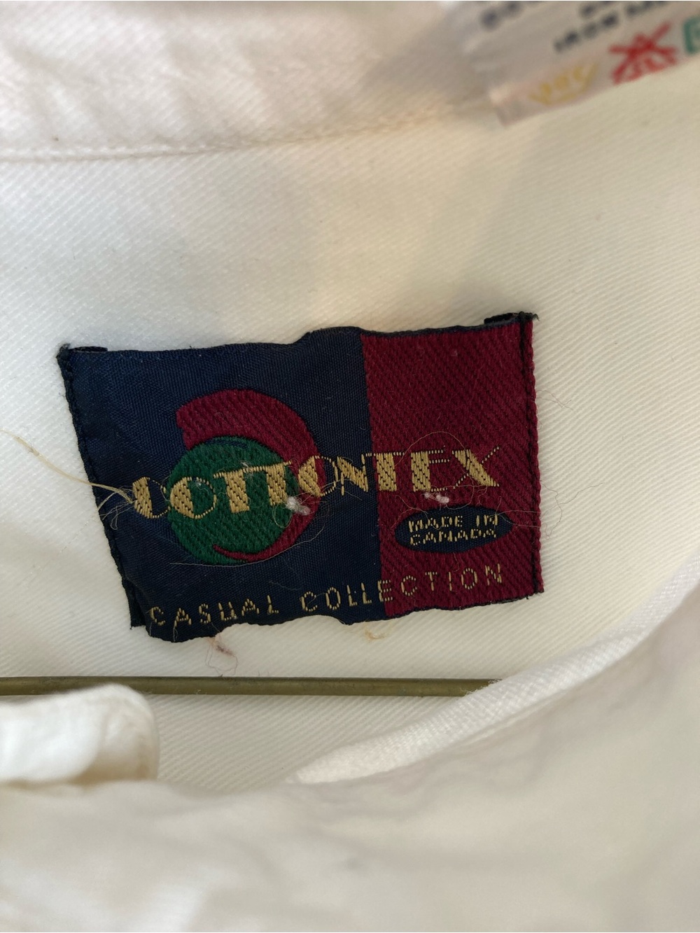 Vintage Pepsi Logo Button Down Shirt XL White Cotton Oxford Embroidered USA - Picture 6 of 16